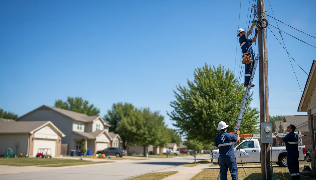 Residential electrician providing installation services in Stonington, IL